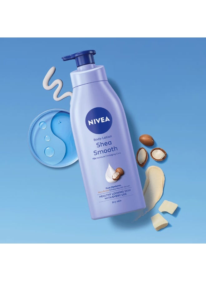 Nivea Body Milk Shea Smooth Lotion 6 Units Of 75Ml Each (450 Ml) - Image 2